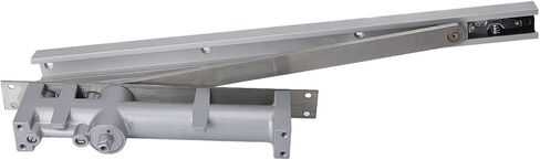 Haofy Door Closer Hydraulic Automatic Zinc Alloy Commercial Grade with 2 Independent Valves for Doors Up to 222kg 180cm Wide for Safe Closing, Residential Use, Commercial Spaces in Saudi Arabia