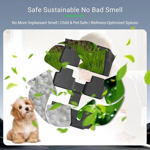 Floor Mat Compatible with 18-25 Volkswagen VW Atlas Cargo Mat Trunk Liner Cargo Liner 2nd Backrest Replacement for 2018-2025 Volkswagen Atlas Accessories in Kuwait