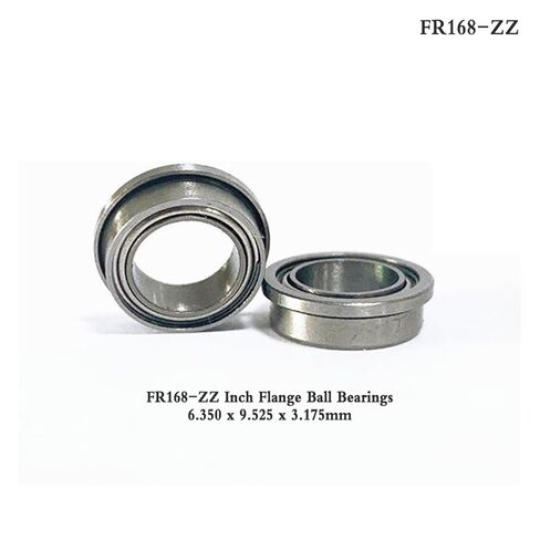 5 Pieces FR2ZZ Flange Bearing 3.175x9.525x3.967 mm deep Groove Ball R2 FR2 ZZ FR2Z Miniature inch Remote Control Toy(FR168-ZZ) in Saudi Arabia