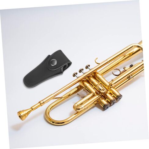 UPKOCH PU Leather French Horn Pouch Waterproof Instrument Storage Bag Zipper Closure Fits Trombone and Trumpet Accessories Sturdy Carrying Case for Musicians in Saudi Arabia