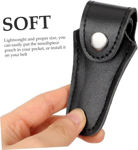 UPKOCH PU Leather French Horn Pouch Waterproof Instrument Storage Bag Zipper Closure Fits Trombone and Trumpet Accessories Sturdy Carrying Case for Musicians in Saudi Arabia
