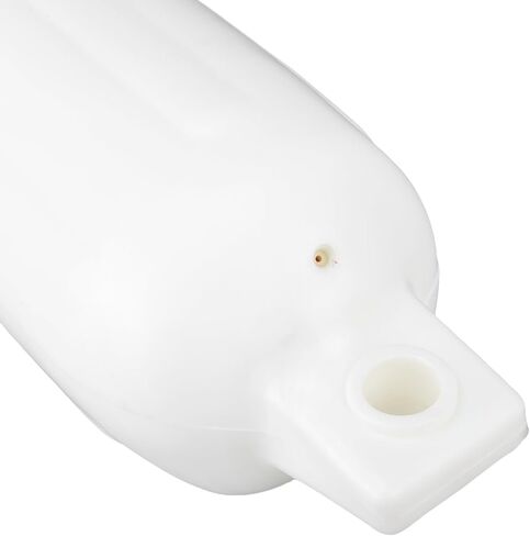 مصد رصيف القارب مع الحبال، 11 × 40 سم PVC محمول أبيض قابل للنفخ كرة لرسو السفن لليخوت والقوارب الشراعية وقوارب التجديف، عبوتان in Saudi Arabia