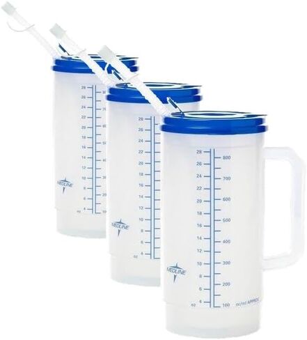 Medline Graduated Insulated Carafes, Clear, 28 Oz in Saudi Arabia