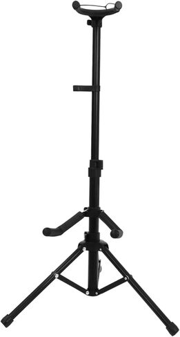 1 قطعة حامل كمان قابل للطي حامل ثلاثي القوائم عمودي حامل عرض كمان أسود مدمج لسهولة التخزين والنقل تصميم متين ومريح in Kuwait