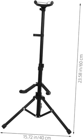 1 قطعة حامل كمان قابل للطي حامل ثلاثي القوائم عمودي حامل عرض كمان أسود مدمج لسهولة التخزين والنقل تصميم متين ومريح in Kuwait
