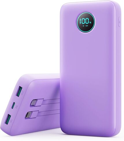 شاحن محمول 40800mAh بنك الطاقة مع 3 كابل مدمج ، 25W PD USB C في و OUT POWER BANK شحن الهاتف السريع ، QC4 in Kuwait