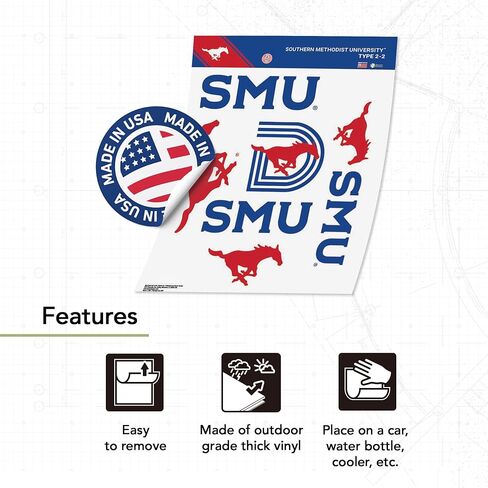 Desert Cactus Southern Methodist University Sticker SMU Mustangs Vinyl Decals Laptop Water Bottle Car Scrapbook T2 (Type 2-2) in Kuwait