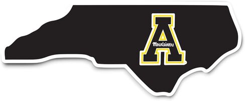 Desert Cactus Appalachian State University Sticker Vinyl Decal Laptop Water Bottle Car Scrapbook (State Border Sticker) in Kuwait