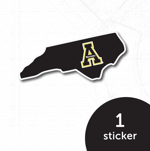 Desert Cactus Appalachian State University Sticker Vinyl Decal Laptop Water Bottle Car Scrapbook (State Border Sticker) in Kuwait