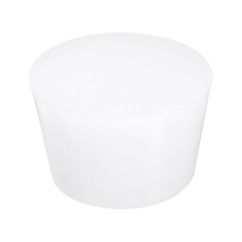 uxcell 1 Pcs White Silicone Solid Rubber Stoppers, Tapered Plugs Lab Seal Tube Stopper Plugs for Drainpipe Sinks Industry and Laboratories, 74mm to 87mm Dia in Saudi Arabia