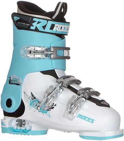 Roces Idea Free G Girls Ski Boots - 22-25/White-Light Blue-Black in Saudi Arabia