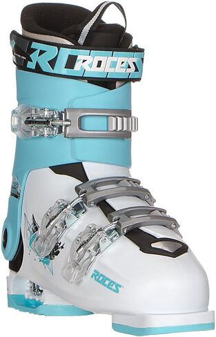 Roces Idea Free G Girls Ski Boots - 22-25/White-Light Blue-Black in Saudi Arabia