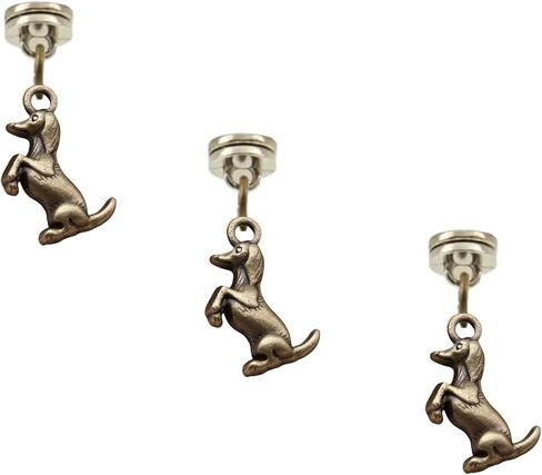 Brass Hinge Head Home Decoration Sausage Dog,Magnetic Hinge Dropper Hanging,Magnetic Hinge Head Toppers,Door Hinge Pin Topper (Brass) in Kuwait