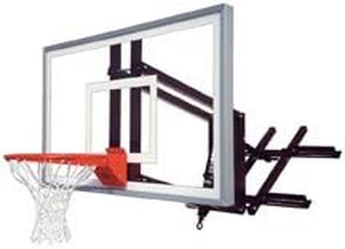 First Team RoofMaster Select Steel-Acrylic Roof Mounted Adjustable Basketball System44; Black in Saudi Arabia