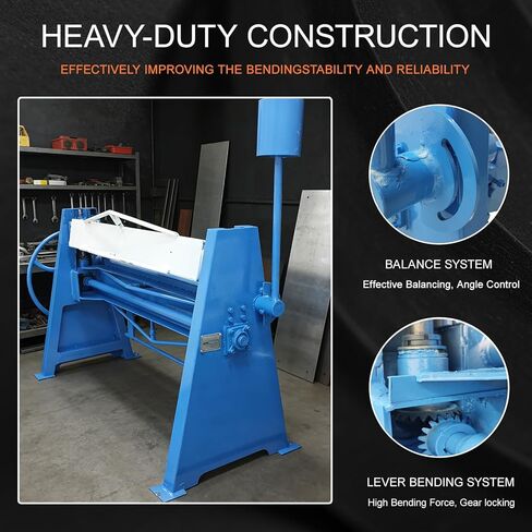 فرامل الصفائح المعدنية اليدوية مقاس 51 بوصة آلة ثني الصفائح المعدنية شديدة التحمل مقاس 16 سعة فولاذية معتدلة فرامل ضغط عالية الدقة لتصنيع الأعمال المعدنية in Kuwait