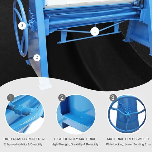 فرامل الصفائح المعدنية اليدوية مقاس 51 بوصة آلة ثني الصفائح المعدنية شديدة التحمل مقاس 16 سعة فولاذية معتدلة فرامل ضغط عالية الدقة لتصنيع الأعمال المعدنية in Kuwait