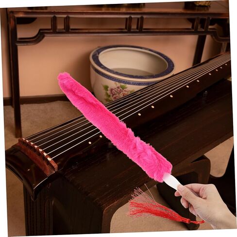 Generic فرشاة تنظيف آلة القانون الصينية أداة تنظيف محمولة لصيانة Guzheng خفيفة الوزن، تصميم مدمج، ملحق أساسي للموسيقيين، سلاسل لطيفة، لون عشوائي in Saudi Arabia