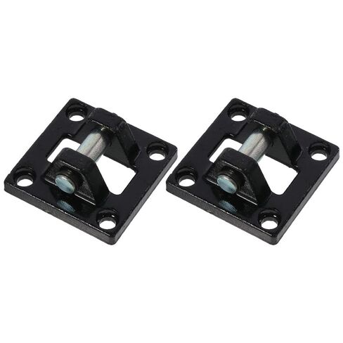 FEIYING Air Cylinders,Pneumatic 2pcs Carbon Steel Standard Cylinder Accessories Black Rod Pivot Clevis Base 75x75x34mm Rear Mount in Kuwait