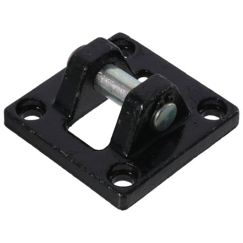 FEIYING Air Cylinders,Pneumatic 2pcs Carbon Steel Standard Cylinder Accessories Black Rod Pivot Clevis Base 75x75x34mm Rear Mount in Kuwait