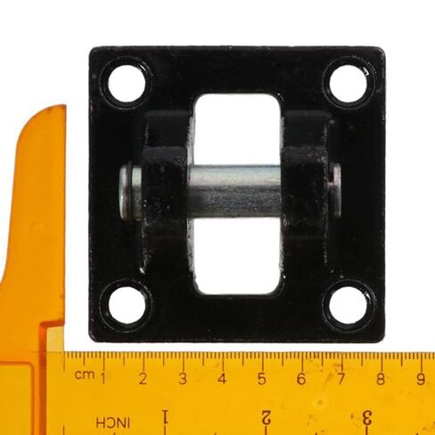 FEIYING Air Cylinders,Pneumatic 2pcs Carbon Steel Standard Cylinder Accessories Black Rod Pivot Clevis Base 75x75x34mm Rear Mount in Kuwait