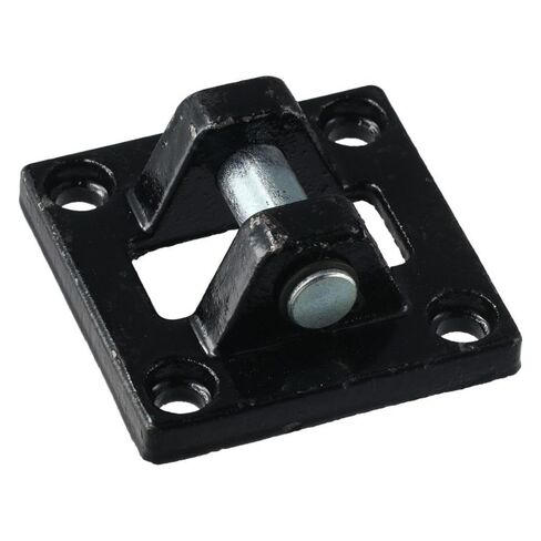 FEIYING Air Cylinders,Pneumatic 2pcs Carbon Steel Standard Cylinder Accessories Black Rod Pivot Clevis Base 75x75x34mm Rear Mount in Kuwait