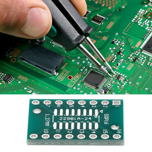 SING F LTD 10x SOP16 TSSOP16 إلى DIP-16 PCB Pinboard 21x16mm لتعديل وترقية مكونات SMD إلى بصمة DIP in Kuwait