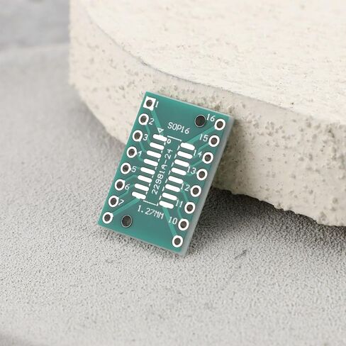 SING F LTD 10x SOP16 TSSOP16 إلى DIP-16 PCB Pinboard 21x16mm لتعديل وترقية مكونات SMD إلى بصمة DIP in Kuwait