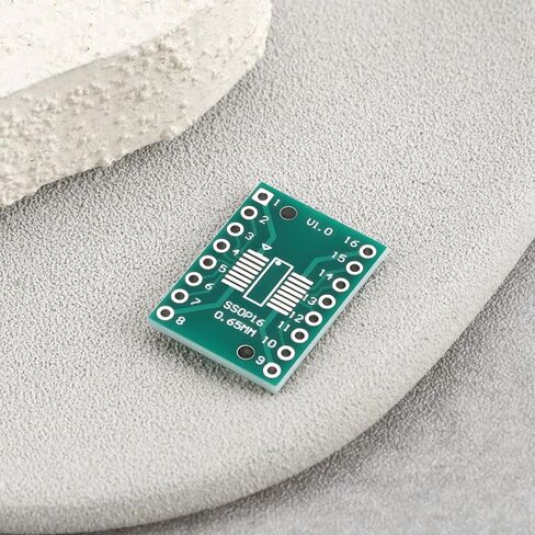 SING F LTD 10x SOP16 TSSOP16 إلى DIP-16 PCB Pinboard 21x16mm لتعديل وترقية مكونات SMD إلى بصمة DIP in Kuwait