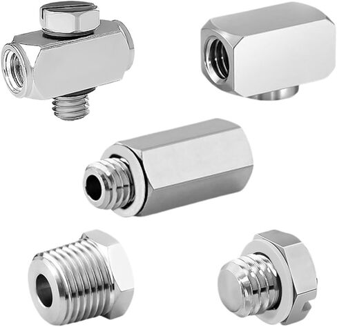 1pcs Brass Metal Air Pneumatic Connector M/MS-3/5J/N/P/B/L/T/UL/UT/UN Pneumatic Adapter(M-5E (10)) in Saudi Arabia