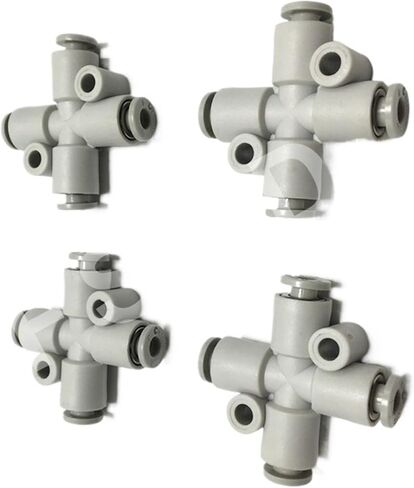 1pcs KQ2TW04-00 KQ2TW06-00 KQ2TW04-06 NPQM-L-G14-Q10-P10 Cross tee connector Pneumatic connector(KQ2TW04-00) in Saudi Arabia