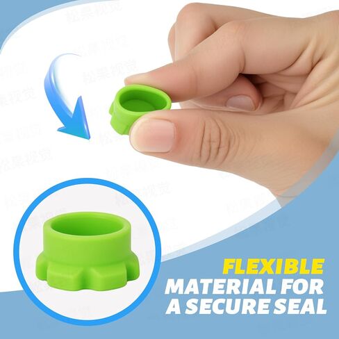 16 Pack 3ml Vial Caps, Reusable Silicone Protective Covers with 8 Assorted Colors, Leak-Proof & Dust-Resistant Lids for Peptides & Injection Vials, Easy to Clean & Organize in Saudi Arabia