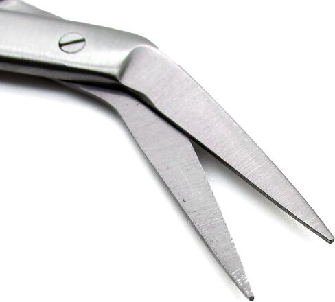 Dental Micro Iris Scissors Angled 4.5" Sharp/Sharp Premium Instruments in Saudi Arabia