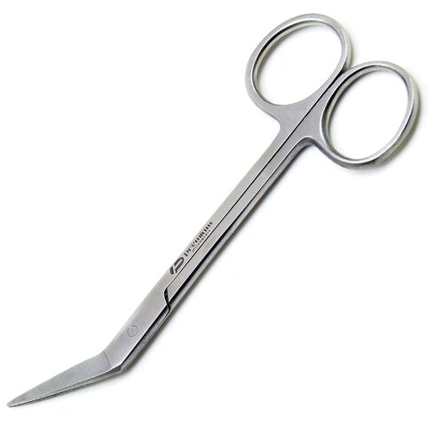 3× Dental Micro Iris Scissors Angled 4.5" Sharp/Sharp Premium Instruments in Saudi Arabia