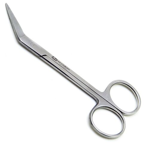 3× Dental Micro Iris Scissors Angled 4.5" Sharp/Sharp Premium Instruments in Saudi Arabia