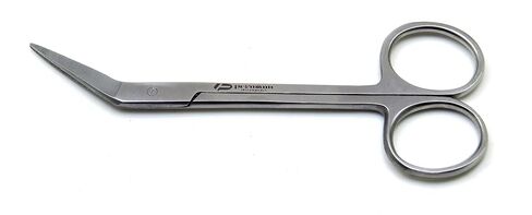 3× Dental Micro Iris Scissors Angled 4.5" Sharp/Sharp Premium Instruments in Saudi Arabia
