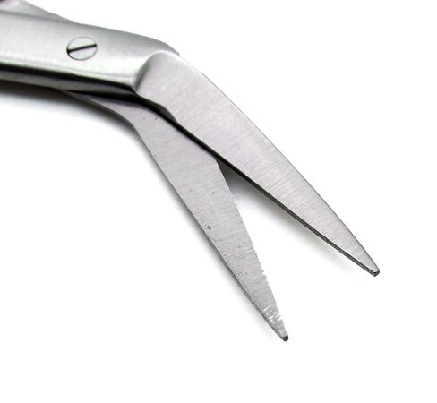 3× Dental Micro Iris Scissors Angled 4.5" Sharp/Sharp Premium Instruments in Saudi Arabia