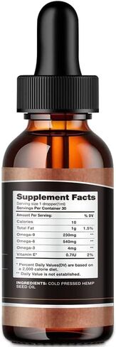 عبوتان من قطرات زيت القنب لتخفيف الألم والجلد والنوم والقلق - صبغة قنب عضوية عالية الفعالية وقوة عالية - مع مستخلص C02، نباتي، غير معدّل وراثيًا in Kuwait