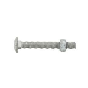 1/2"-13 x 8-1/2" (25 Pack) Hot Dipped Galvanized Carriage Bolt Kit Grade 307A, Includes 1/2"-13 Hex Nuts (25 pcs) for Exterior Use- by Fastener Depot in Kuwait