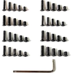 طقم براغي ريد دوت، M3، M3.5، M4، #4-40، #6-40، #8-40، #6-32، #6-48 12.9G براغي توركس ذات رأس بيضاوي، 4 قطع لكل منها 6 مم/8 مم/10 مم/12 مم/14 مم للألواح والتركيبات والصيانة in Kuwait