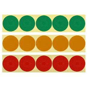 ملصقات ملصقات قياس الضغط MEASUREMAN 15 قطعة، أحمر أخضر أصفر، شارات أمان عاكسة لاصقة، تحديد نطاق قياس الضغط الصناعي in Kuwait