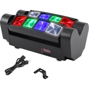 Ridgeyard 8x3w LED Moving Head DJ Light RGBW DMX512 الإضاءة للحزب، الحدث، الحفلة الموسيقية، النادي in Kuwait