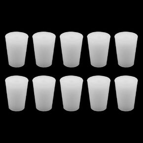 Silicone Stoppers,Standard 1# Rubber Stopper Bungs with 6 mm Aperture Single-Hole for Flask, Plug Holes, Lab Seal Rubber Stoppers,Pack of 10 in Kuwait