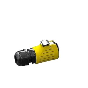 Power Waterproof Aviation Connector LP20 Flange Yellow Outdoor Industrial Automation Equipment Welding Male Connector(EW LP20S 2P Male Terminal) in Kuwait
