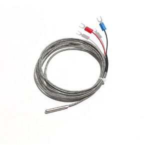 WRNT-035 4x30mm K/E/J-Type Thermocouple Sensor Probe 0.5-4M Alloy Metal Shielded Wire Test Cable 1Pcs(E Type 4m) in Saudi Arabia