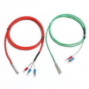 K-Type PT100 Thermocouple Temperature Probe Roll Mouth Package Sensor 1Pcs(B PT100 5x30mm 1.5M) in Kuwait