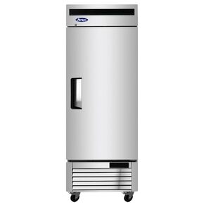 Atosa MBF8505GR 27″ Reach-in Refrigerator for Restaurant Hotel Deli Cafeteria Steak House | Bottom Mount Compressor, 19.1 Cu. Ft. | 1 Solid Swing Door, 3 Epoxy Coated Shelves | Stainless Steel, 115v in Kuwait