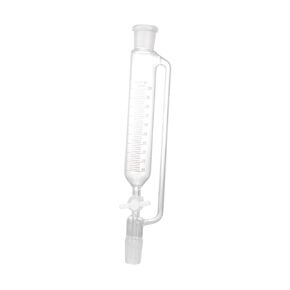DECHOUS Cylindrical Glass Separatory Funnel PTFE Stopcock 500ml Experimental Liquid Funnel Equipment for Laboratory Use in Kuwait