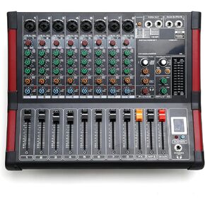 TC-Home 12 Channel Powered Mixer Mixing Amplifier TRS w/USB Slot 16DSP Bluetooth in Saudi Arabia