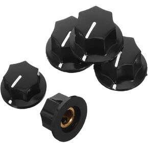 5pcs Guitar Potentiometer Knobs for Electric Guitar and Bass – 20mm Small 24mm Medium Size with Screws – Replacement Volume and Tone Control Caps for Amplifiers and Effects Pedals in Kuwait