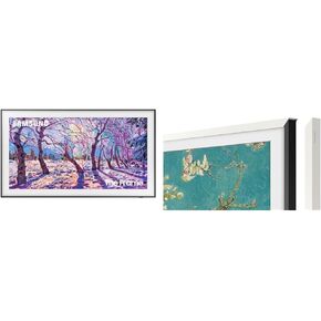 Samsung 55 بوصة الإطار LS03F 4K QLED SMART TV (طراز 2025) مع إطار بني حديث تخصيص إطار قابل للتخصيص in Kuwait